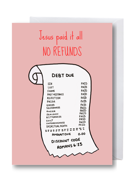 Jesus Paid It All – Easter Greeting Card