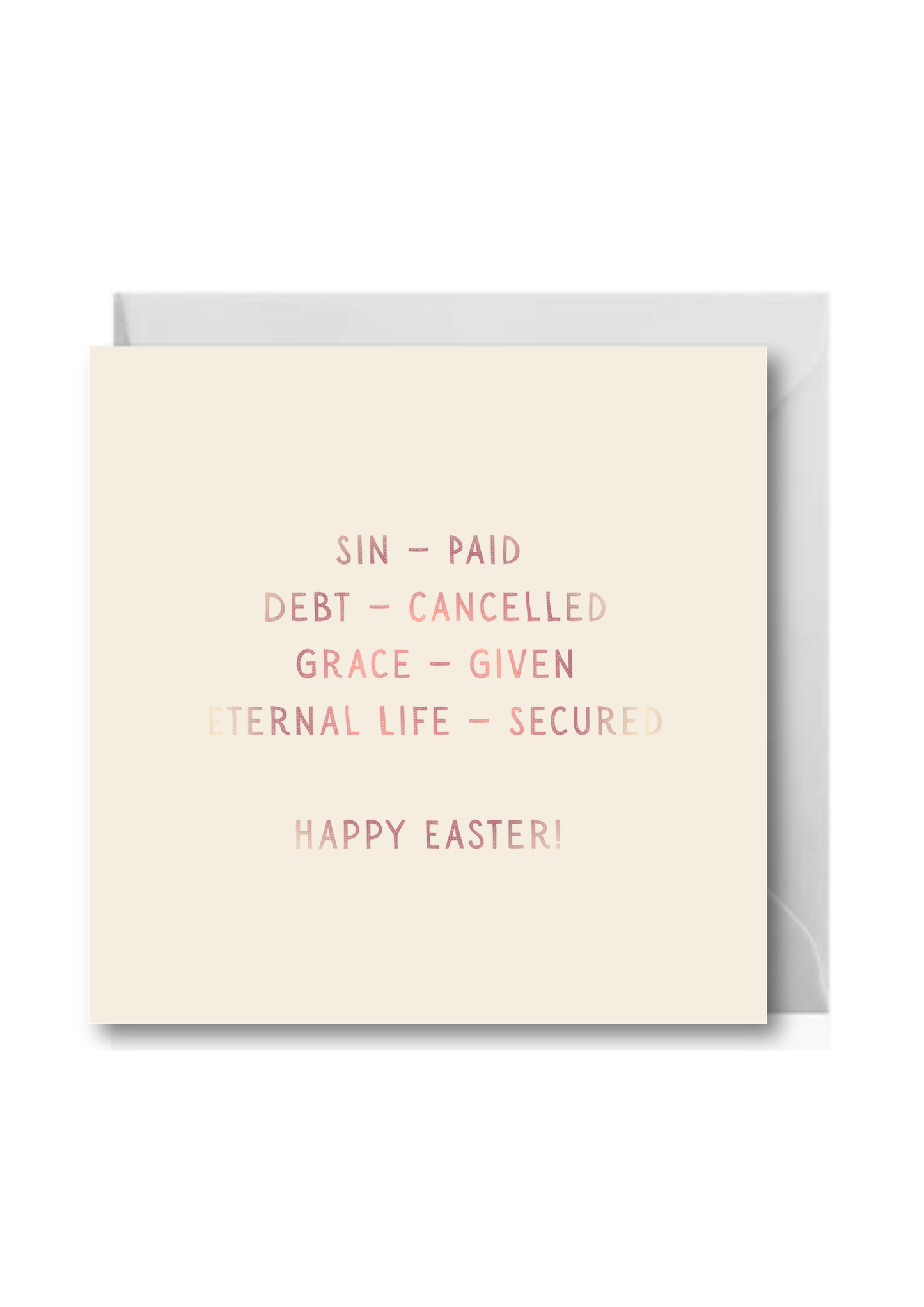 Debt cancelled – Christian Easter Greeting Card